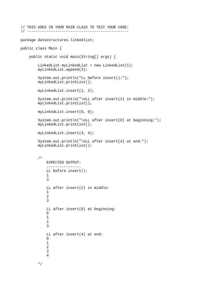 EXERCISE-LL-Insert | PDF | Computer Programming | Software Engineering