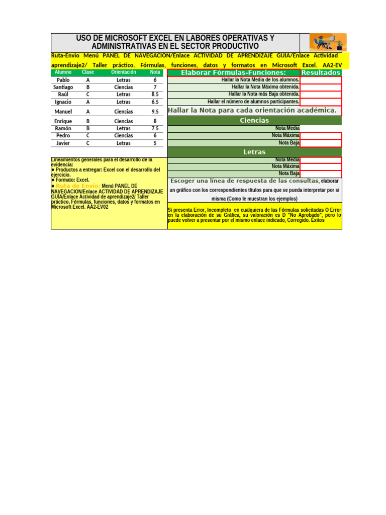 Taller de Excel: Fórmulas y Gráficos | PDF | Microsoft Excel | Software