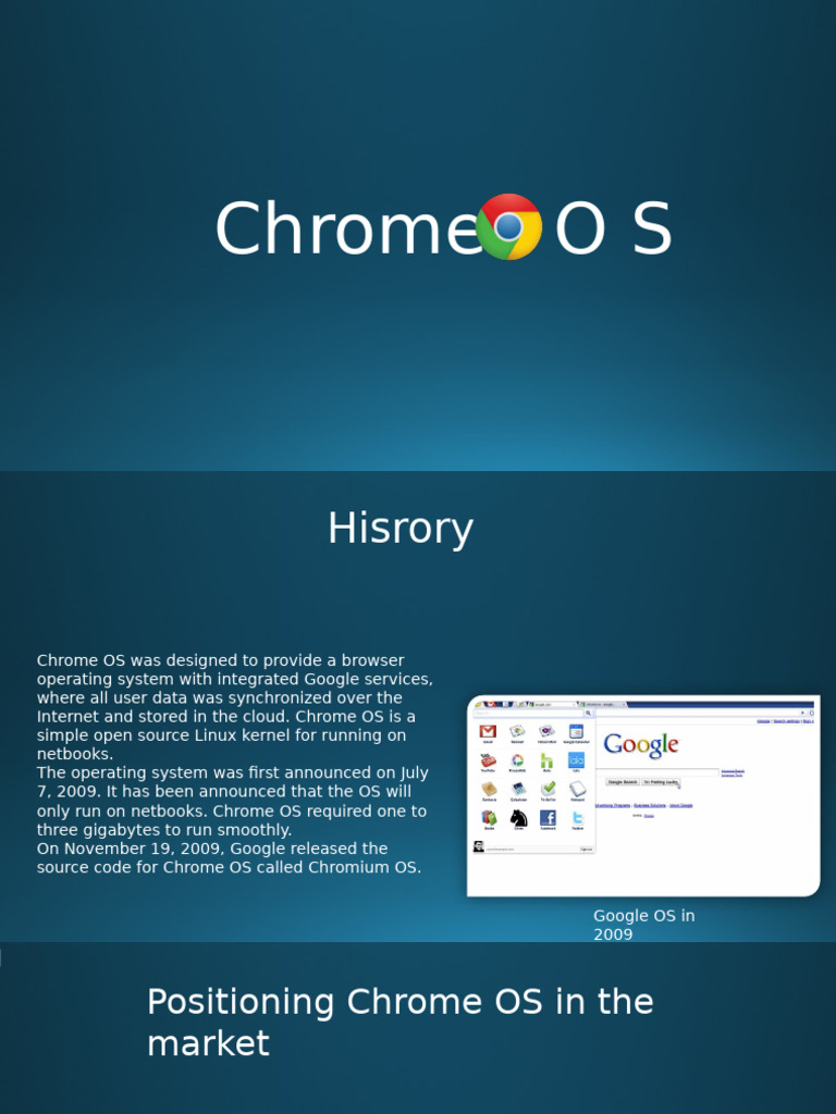 Overview of Chrome OS Features and History | PDF