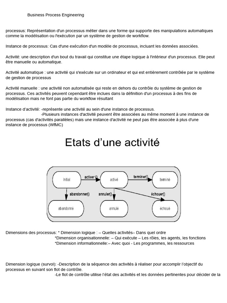 Ingénierie des processus métier | PDF | Workflow | Informatique