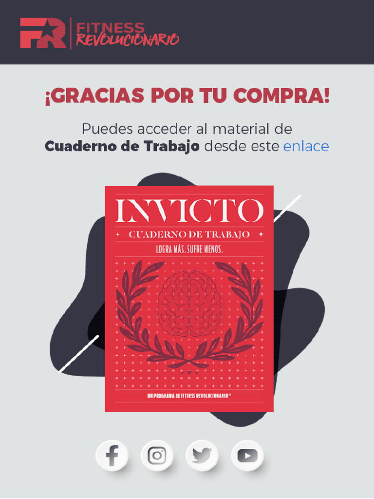 Cuaderno de Trabajo Invicto | PDF