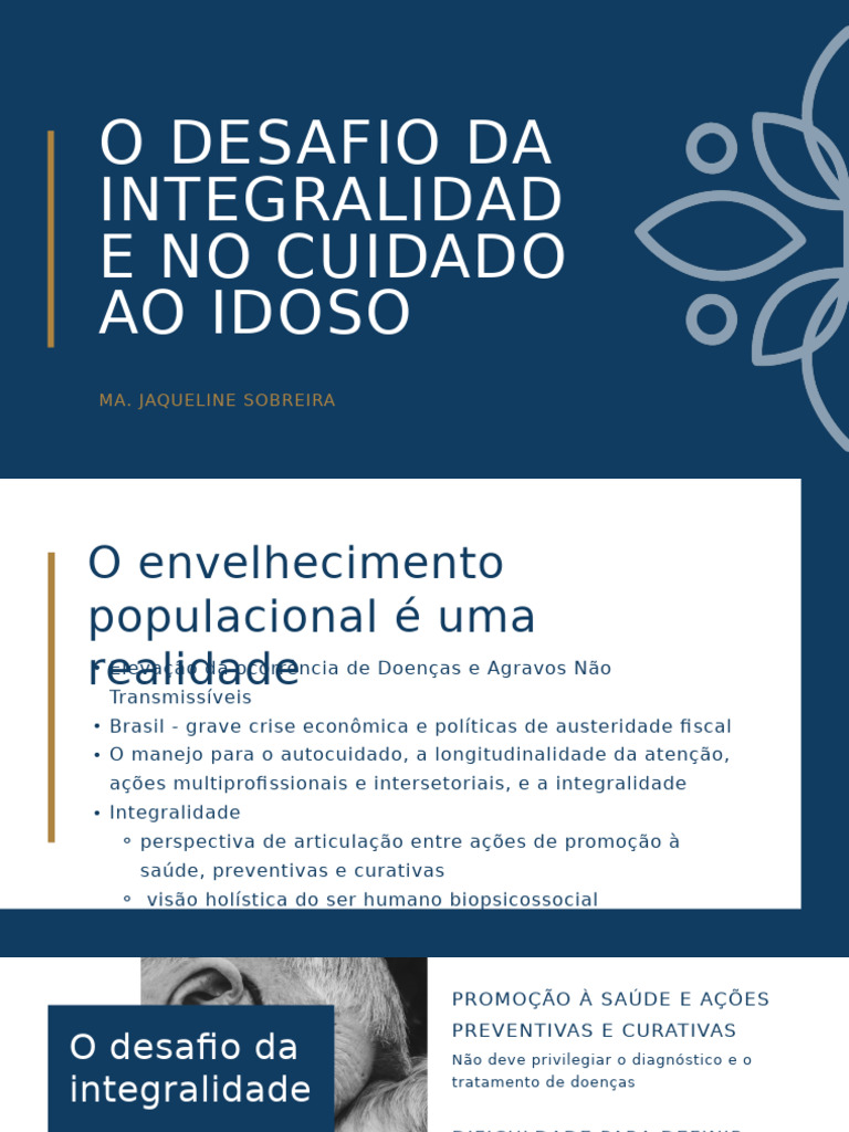 Integralidade no Cuidado ao Idoso | PDF | Envelhecimento | Terceira idade