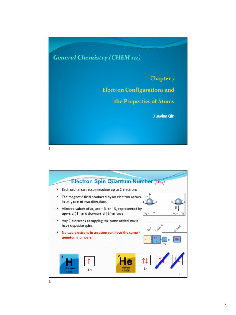 Electron Configurations and Trends | PDF | Electron Configuration ...