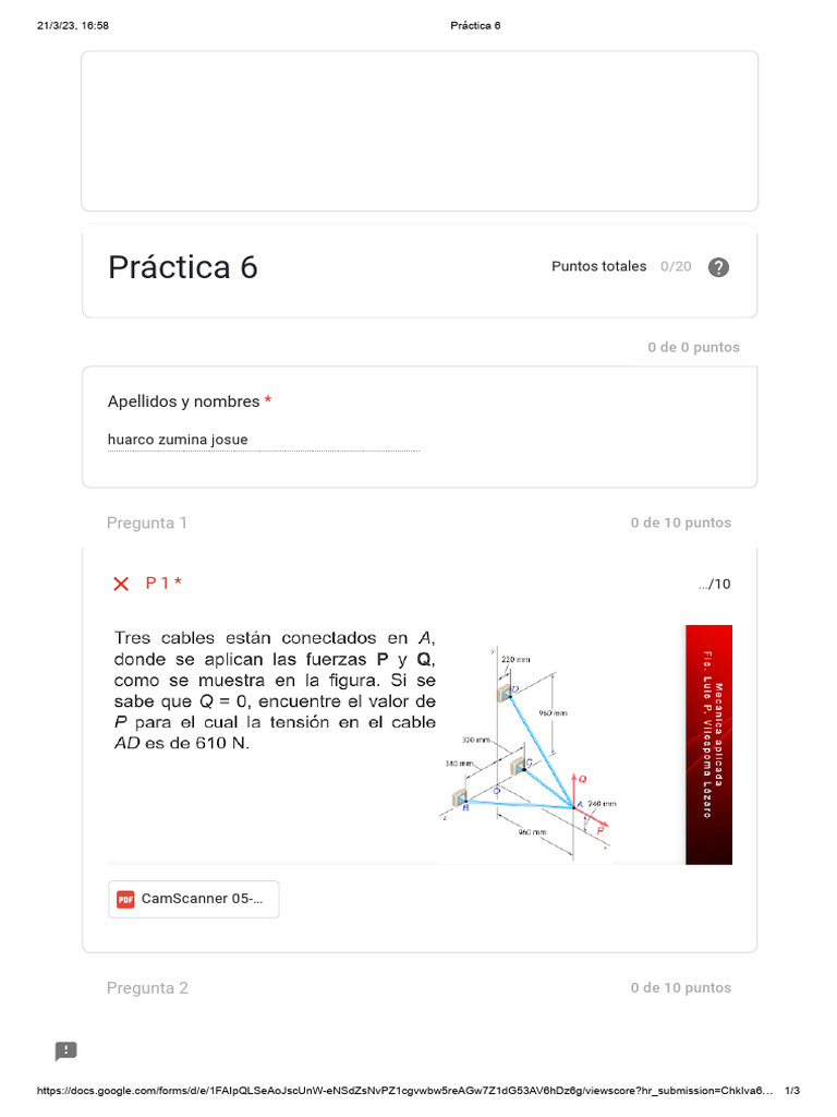 Resultados de Práctica 6 UNMSM | PDF