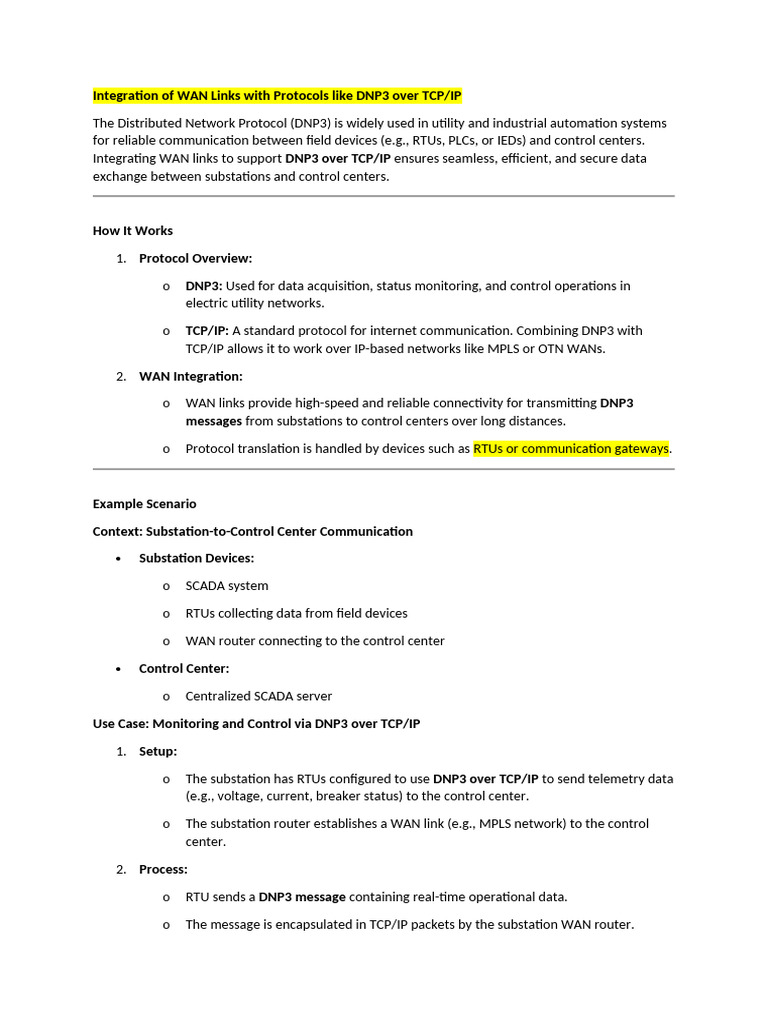 DNP3 Over TCPIP | PDF | Scada | Transmission Control Protocol
