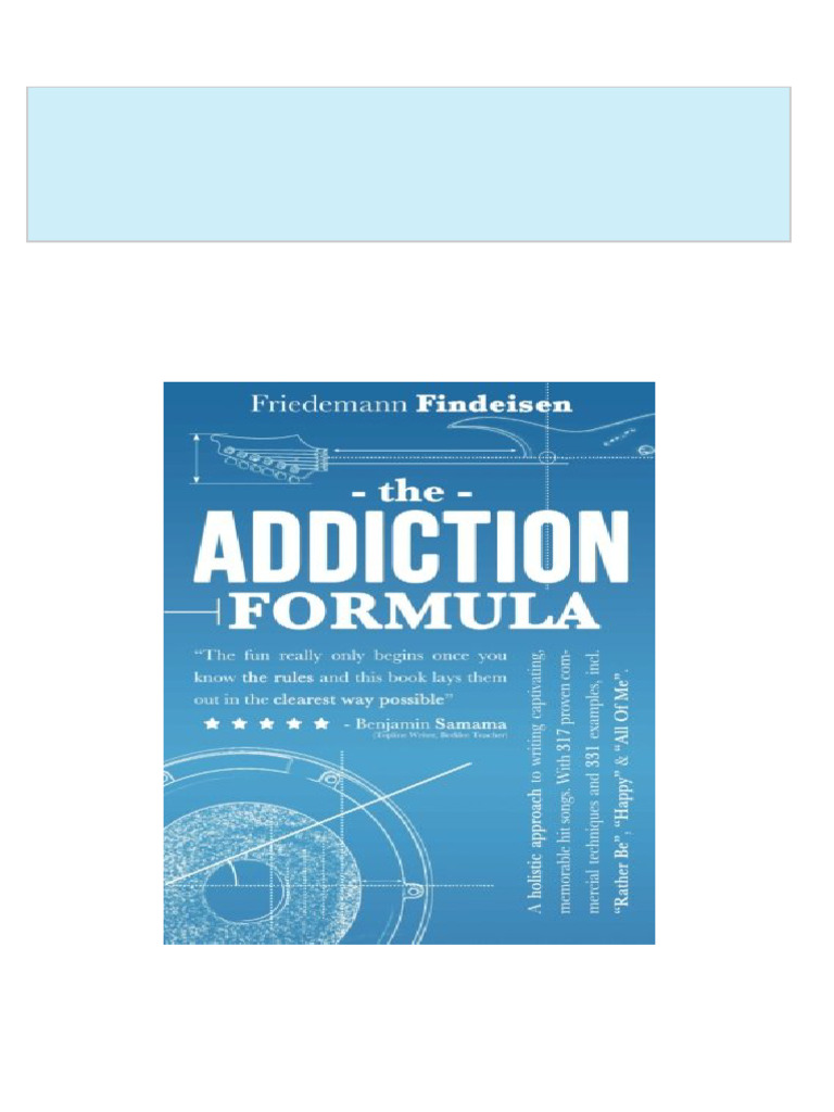 Immediate download the addiction formula a holistic approach to writing