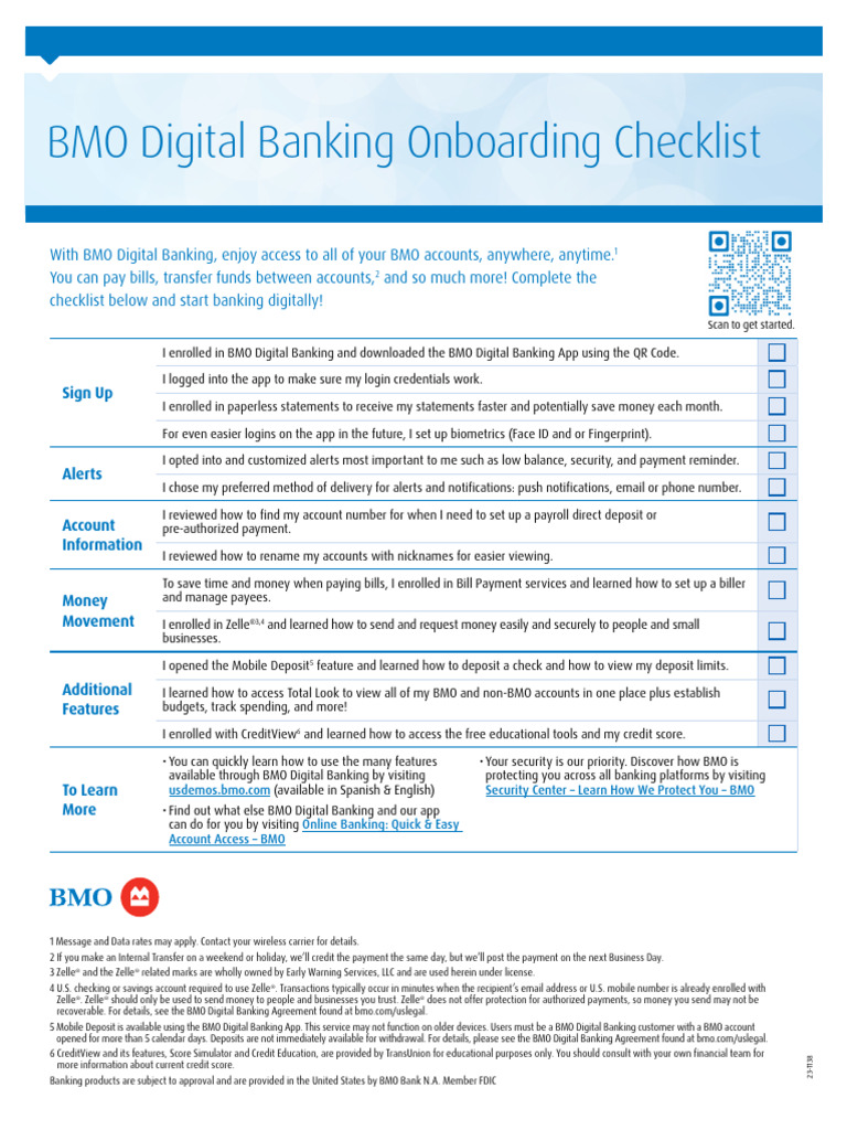 BMO Digital Banking Onboarding Guide | PDF | Financial Services | Computing