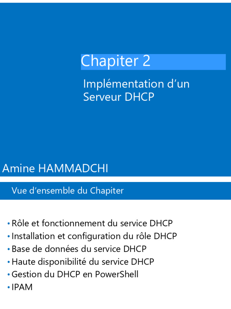 Guide complet sur l'implémentation DHCP | PDF | Architecture de réseau ...