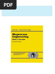 Bioprocess Engineering Basic Concepts 2nd Edition Michael L. Shuler All Chapters Instant Download
