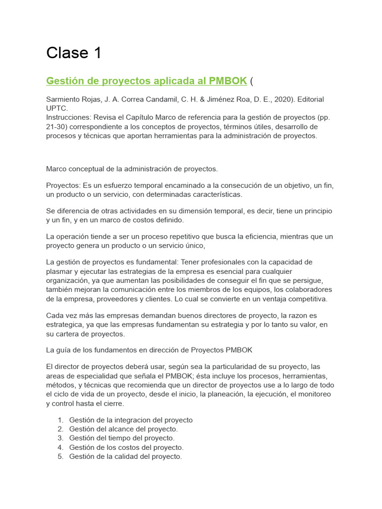 Gestión de Proyectos según PMBOK | PDF | Gestión de proyectos | Presupuesto