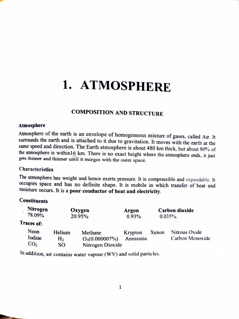 Atmosphere | PDF | Atmosphere | Atmosphere Of Earth