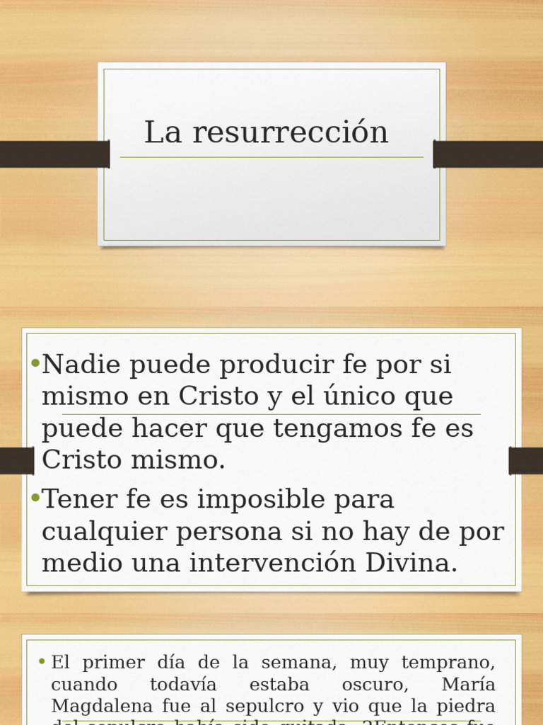 La Resurrección: Fe y Esperanza en Cristo | PDF | La resurrección de ...