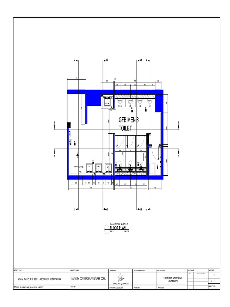 GFB-Male - Floor Plan & Elevations | PDF