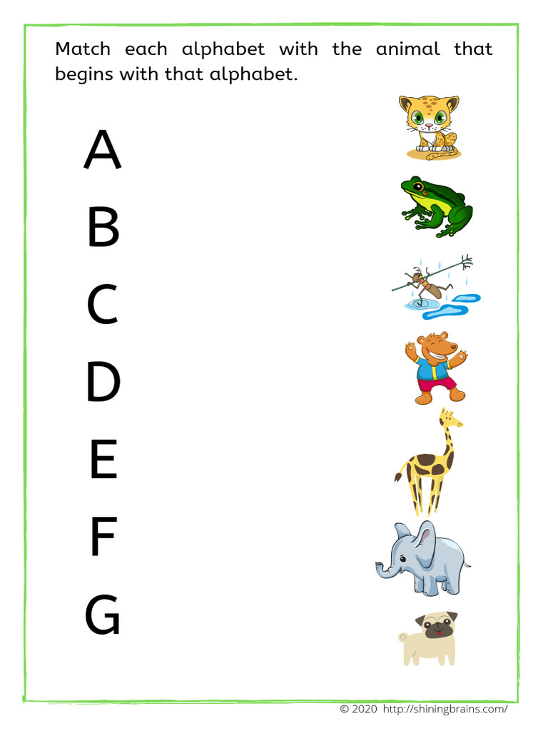 Matching Activity 04 | PDF