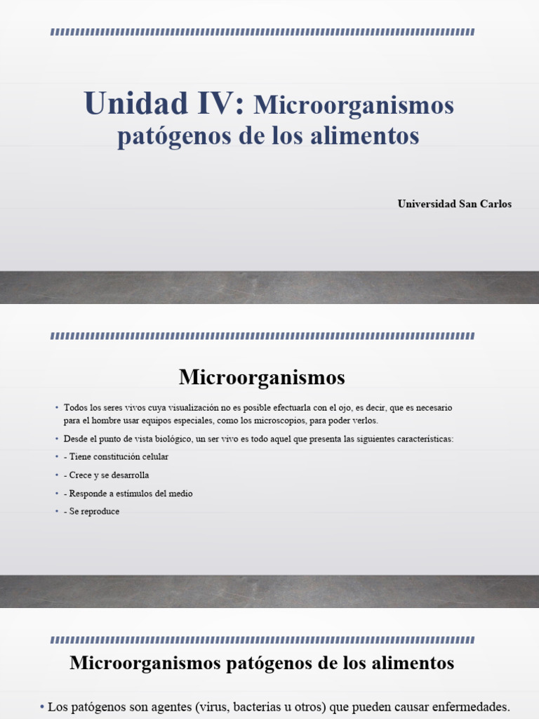 Microorganismos Patógenos en Alimentos | PDF | Escherichia coli ...