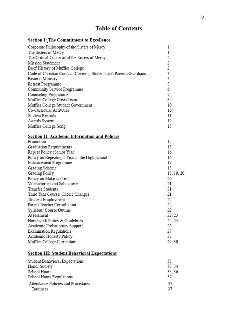 Student Handbook | PDF | Spirituality | Teachers