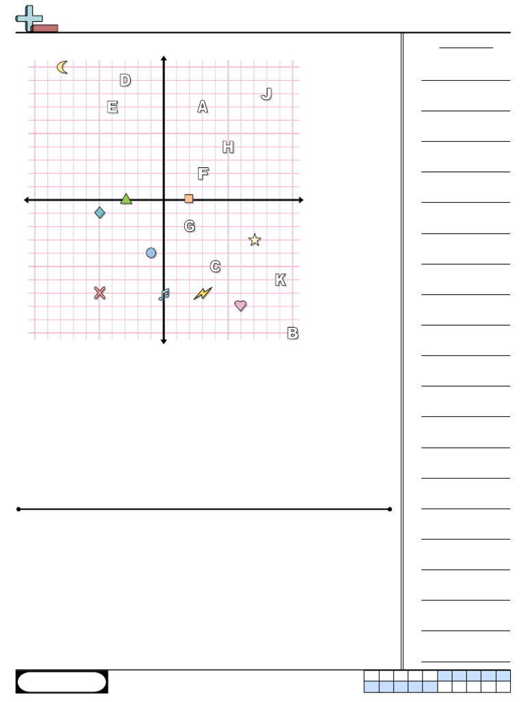 Answer Key for Coordinate Reading | PDF | Elementary Geometry ...