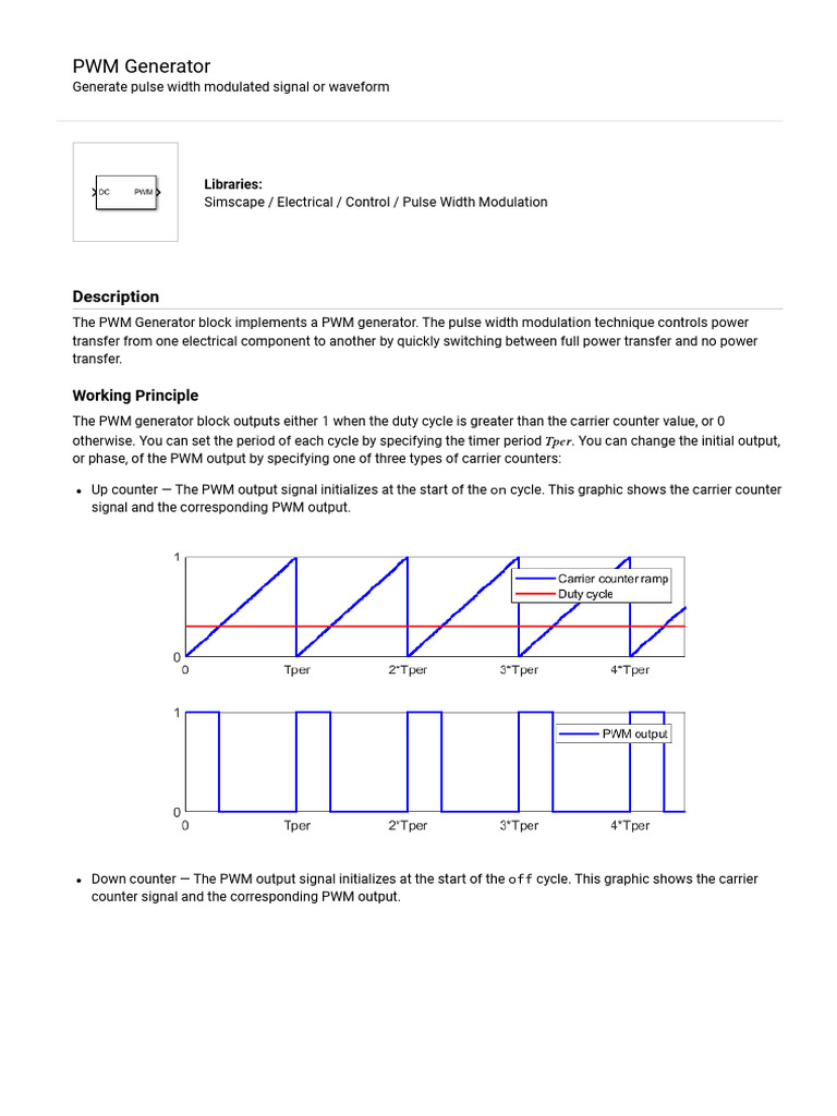 Pulse width modulation control | PDF