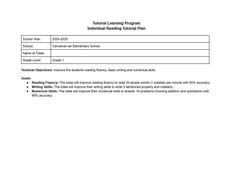Grade 1 Reading & Skills Program | PDF