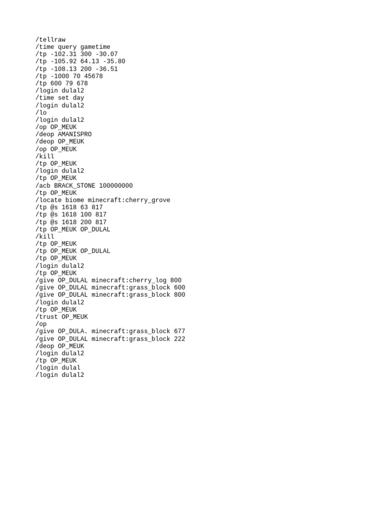 Command History | PDF