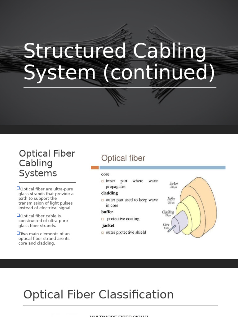 Optical Fiber Connectors and Cabling Systems | PDF | Optical Fiber ...