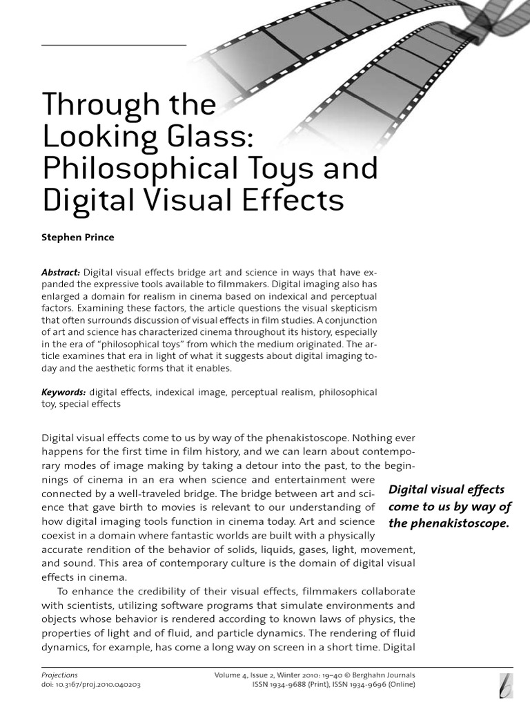 Digital Effects and Cinema Realism | PDF | Stereoscopy | Optics
