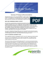 Solar Study Findings Recommendations