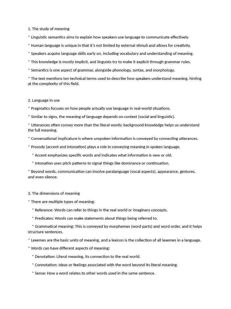 Understanding Linguistic Semantics | PDF | Semantics | Word