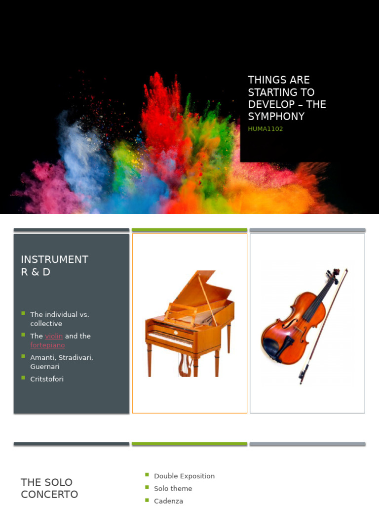 Classical Symphony and Concerto Forms | PDF | Music Theory | Elements ...