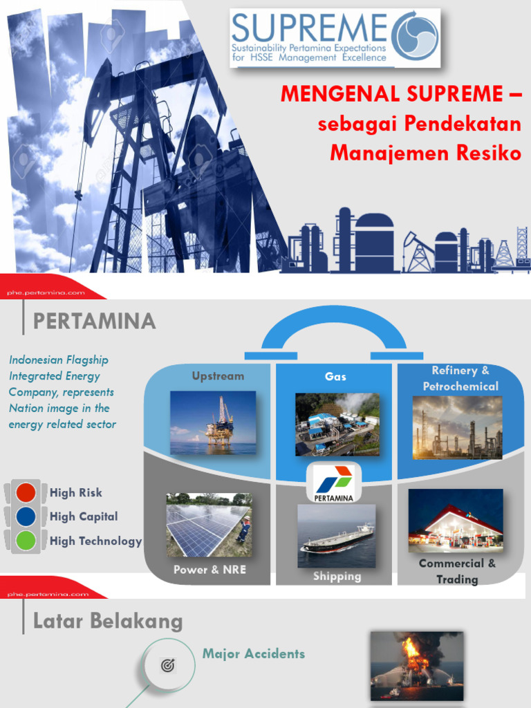 Manajemen Risiko melalui SUPREME Pertamina | PDF