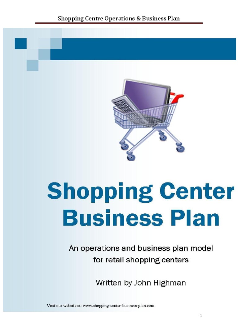 Shopping Centre Business Plan Sample Retail Leasehold Estate