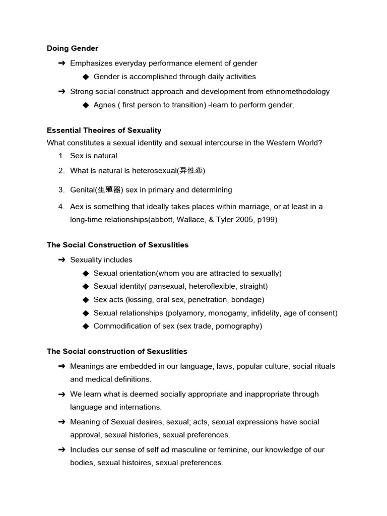 Social Constructs of Gender and Sexuality | PDF | Masculinity | Power ...