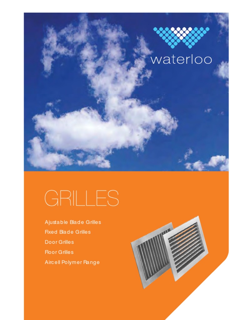 Waterloo Grilles, PDF, Duct (Flow)
