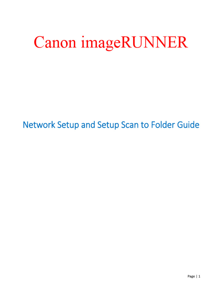 canon 2530i scan to folder