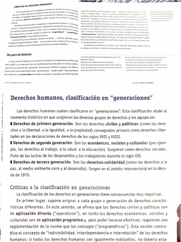 Historia y Generaciones de Derechos Humanos | PDF | Ciencias Políticas ...