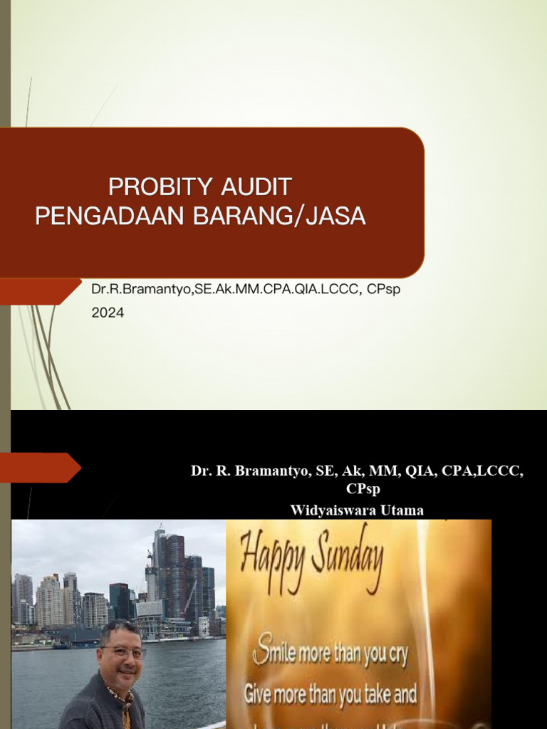 Gambaran Umum Probity Audit | PDF