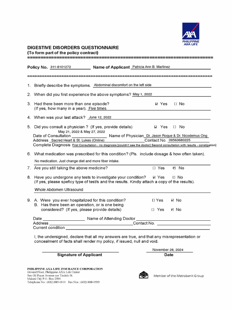 Left Side Abdominal Discomfort Case Report | PDF