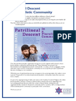 Patrilineal Descent in a Pluralistic Community