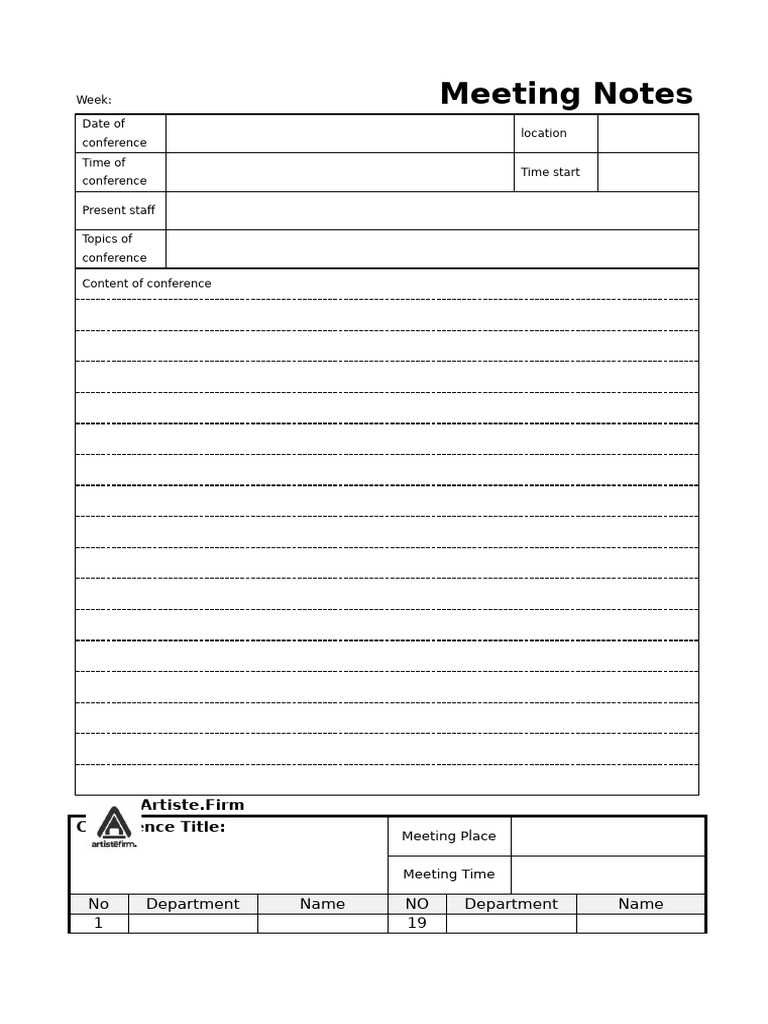 Staff Meeting Overview | PDF