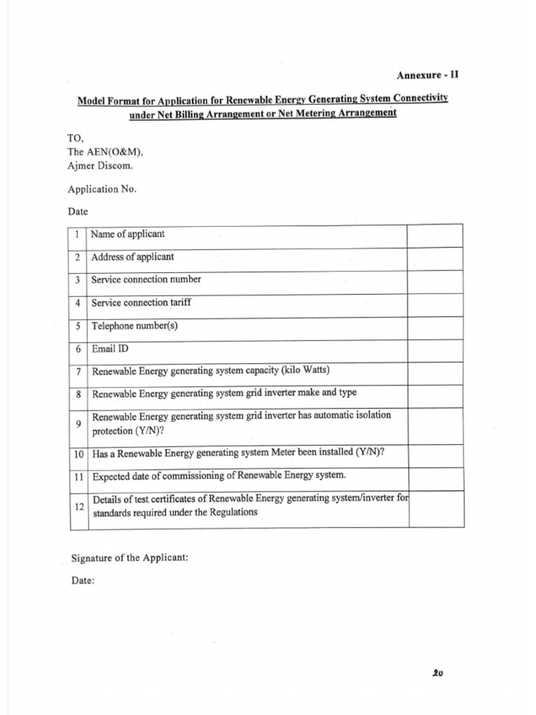 Rseb Application Form | PDF