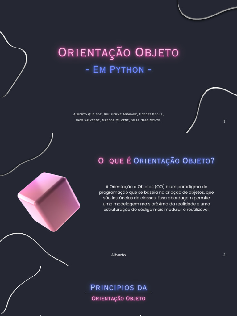 Introdução à Orientação a Objetos em Python | PDF | Classe (programação ...