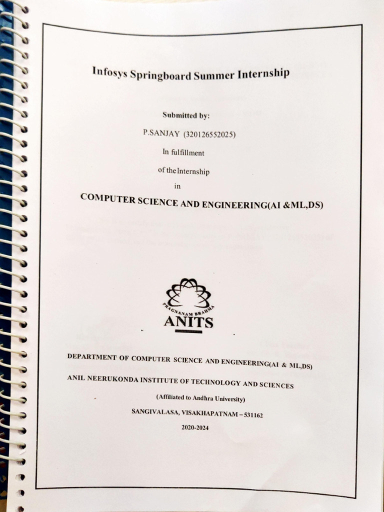Internship or Course | PDF