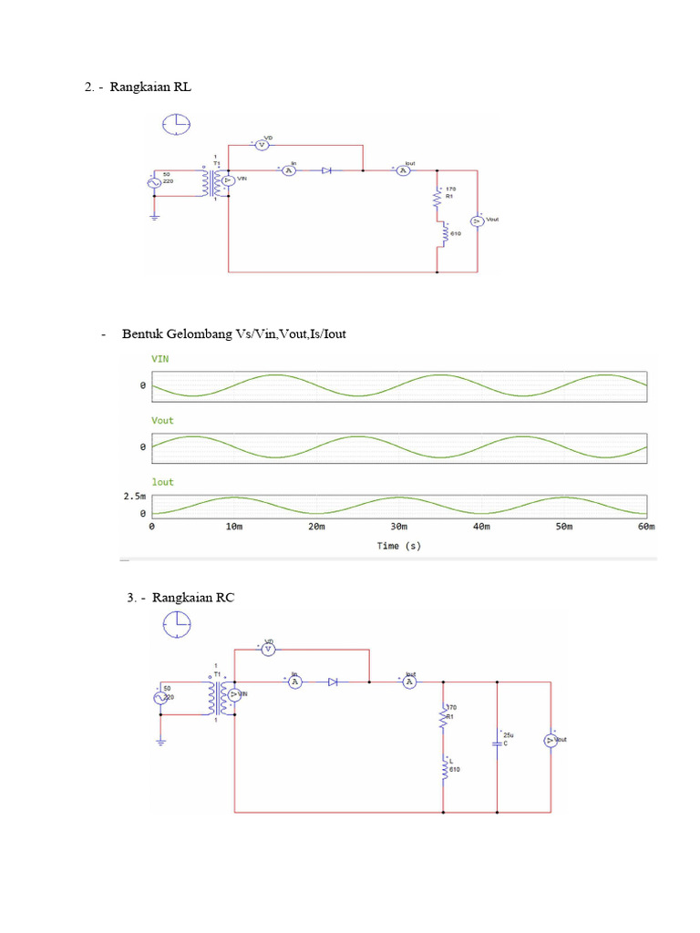 Analisis Rangkaian RL dan RC | PDF