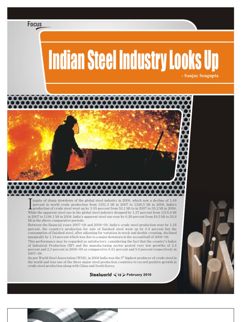 India's Steel Production Trends 2008-09 | PDF | Iron Ore | Steel