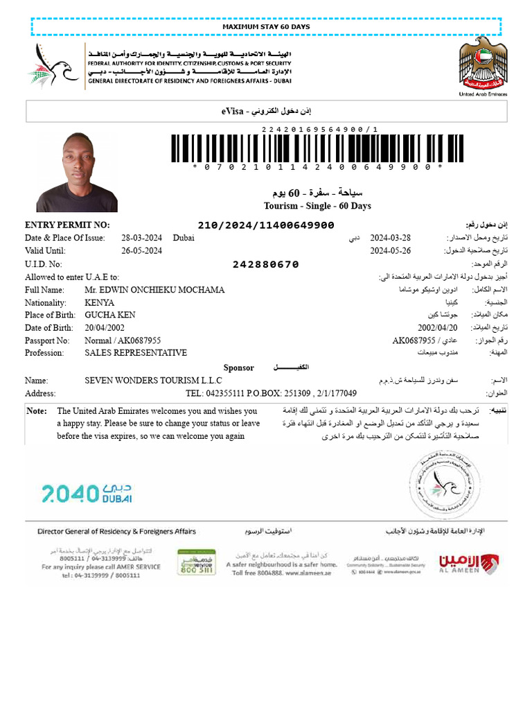 E Visa | PDF