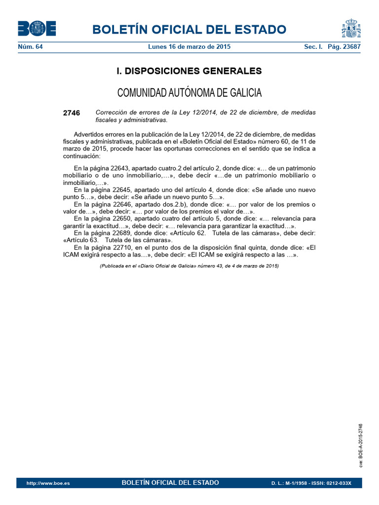 Boe A 2015 2746 | PDF