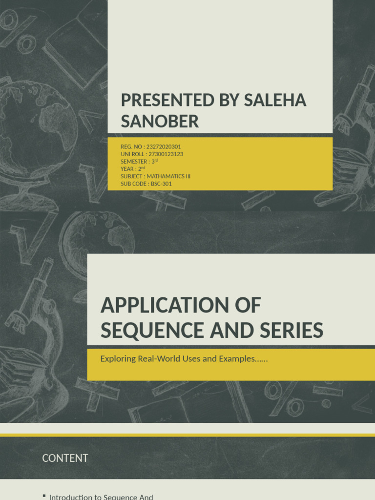 Maths (Sequence Series) | PDF | Sequence | Computer Science