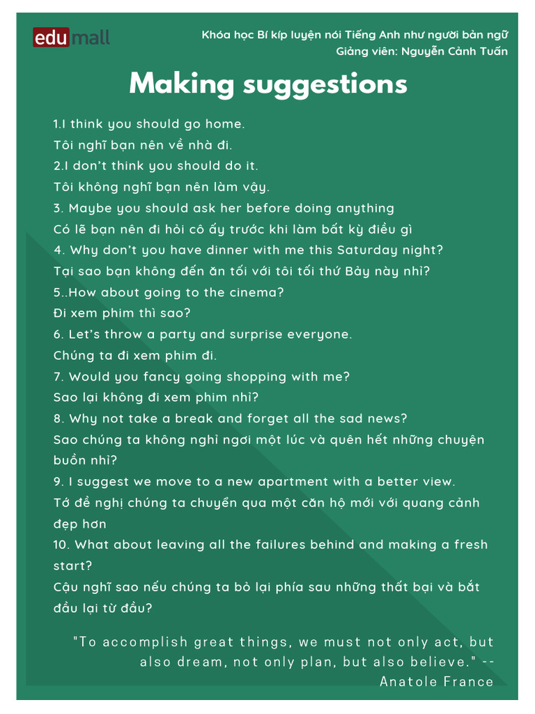 C3 08 MakingSuggestions | PDF