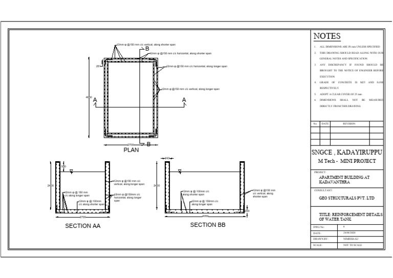water tank-Model | PDF