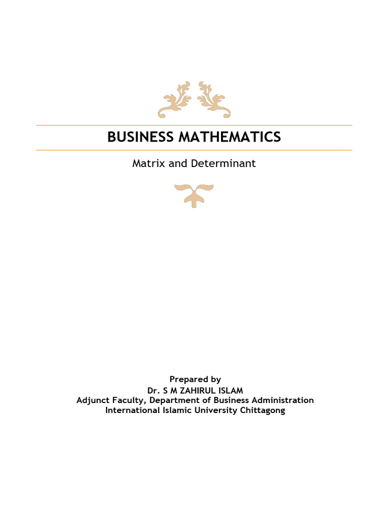 Finding Elements in Matrix B | PDF | Matrix (Mathematics ...